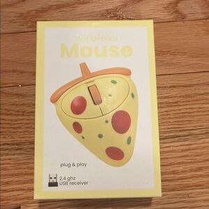Vivitar Pizza Slice  Computer Wireless Mouse 2.4 ghz USB receiver
